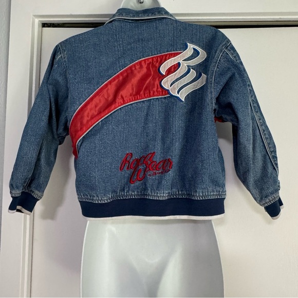 Rocawear Original Kids Jean Denim Jacket size 7 Vintage Y2K Embroidered - Picture 3 of 12